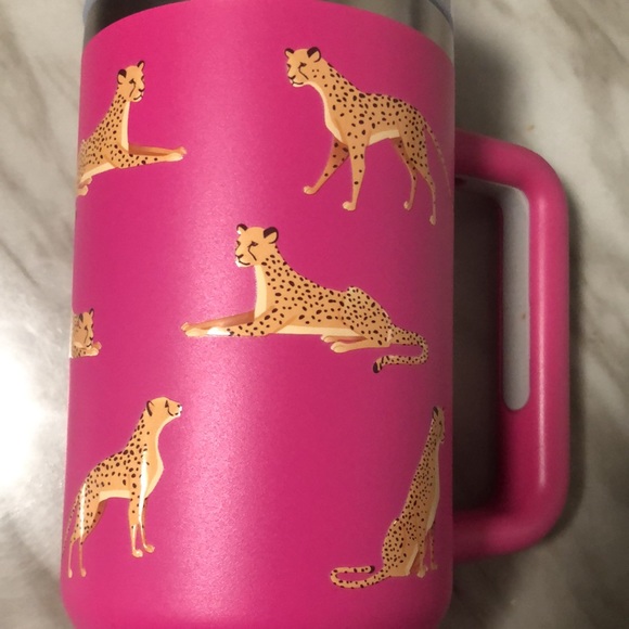 Pink Cheetah Drinking cup. New with tags - Picture 2 of 8
